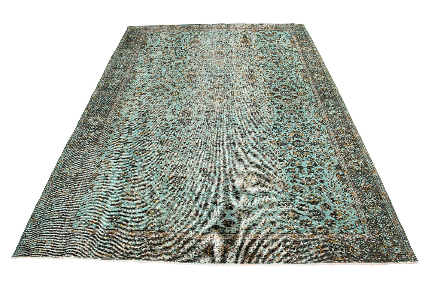 Handmade Turkish Vintage Wool Carpet Traditional Floral  Design product image #27556195729578