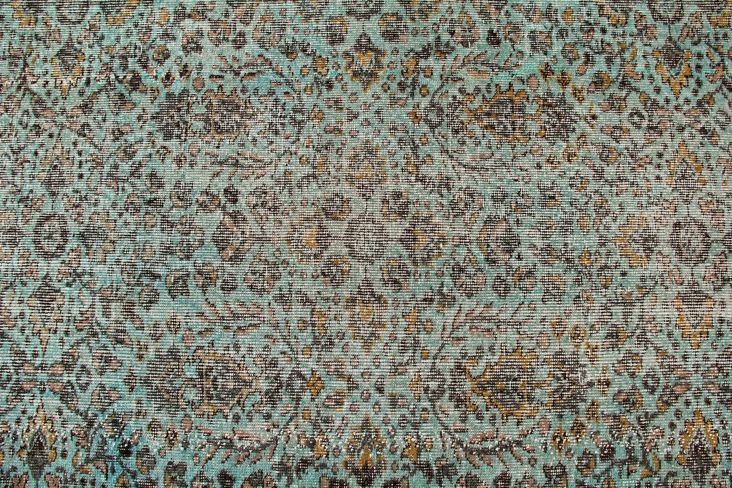 Handmade Turkish Vintage Wool Carpet Traditional Floral Design
