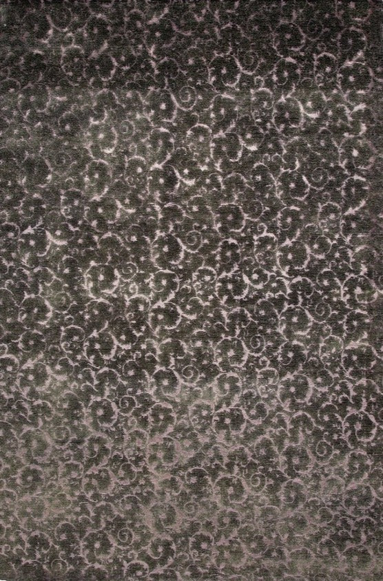 Indian Modern Carpet With Allover Acanthus and Floral Pattern