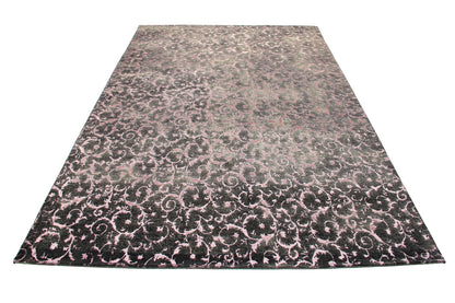 Indian Modern  Carpet With Allover Acanthus and Floral Pattern-id5
