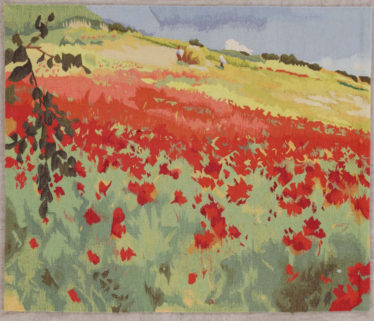 Handmade Wool Monet Garden Tapestry