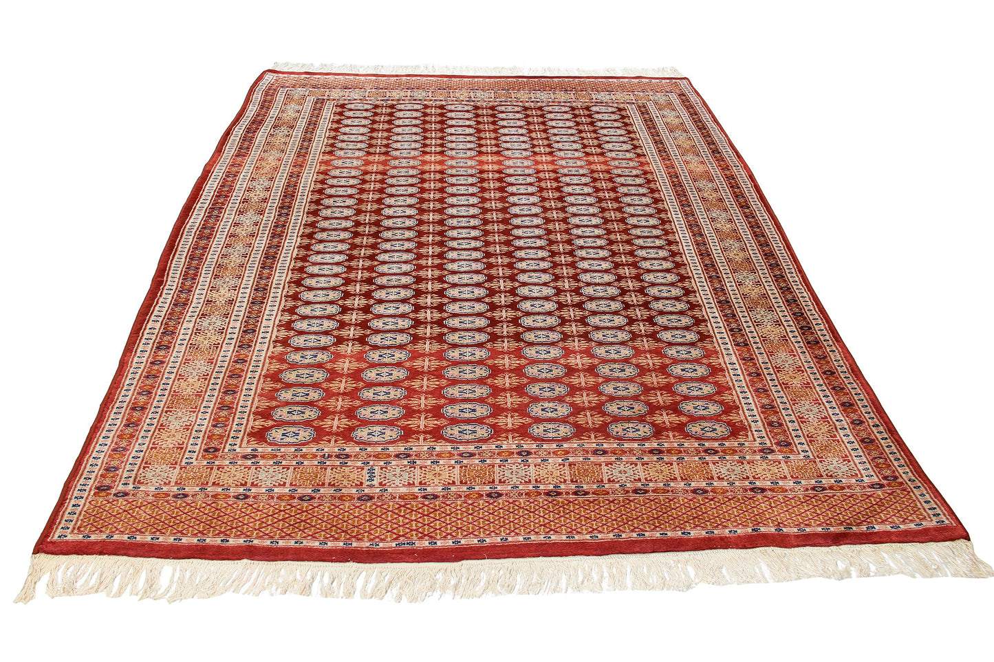 Traditional Pakistani Bokhara Handmade Wool Area Rug