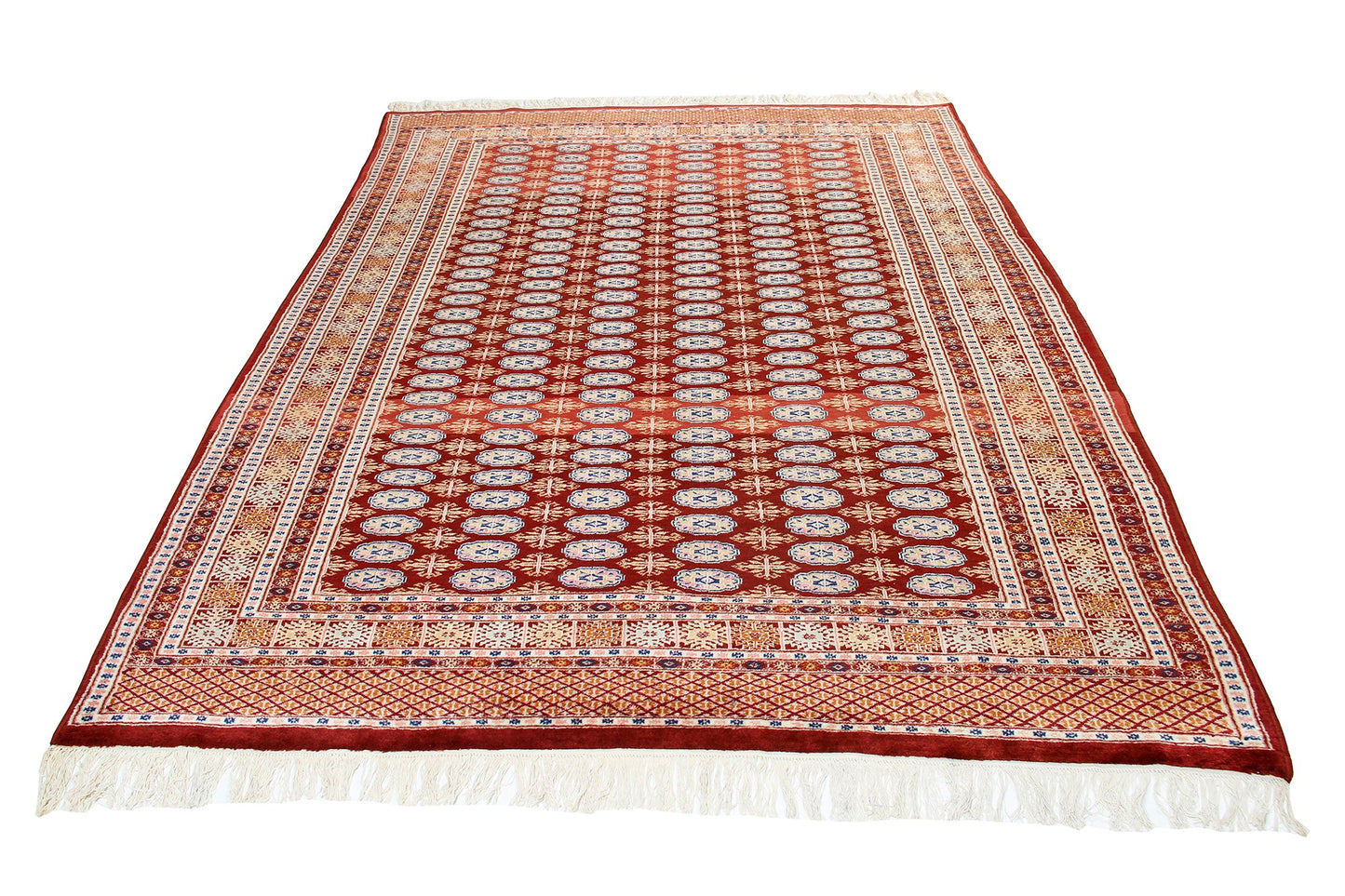 Traditional Pakistani Bokhara Handmade Wool Area Rug