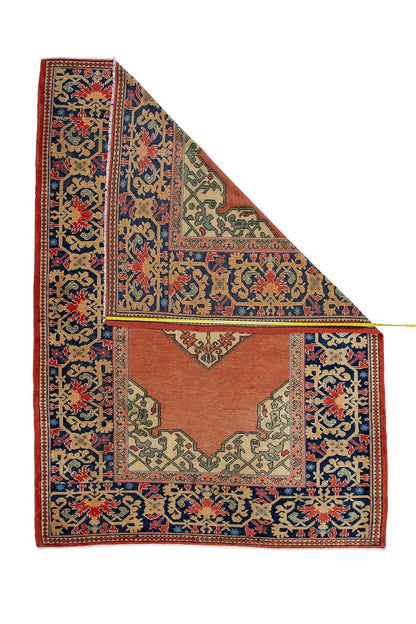 Traditional Turkish Vintage Wool Area Rug-id4
