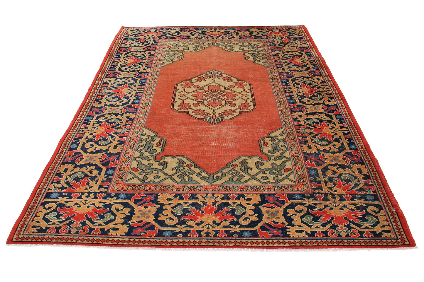 Traditional Turkish Vintage Wool Area Rug product image #27556008558762