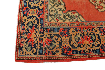 Traditional Turkish Vintage Wool Area Rug-id7
