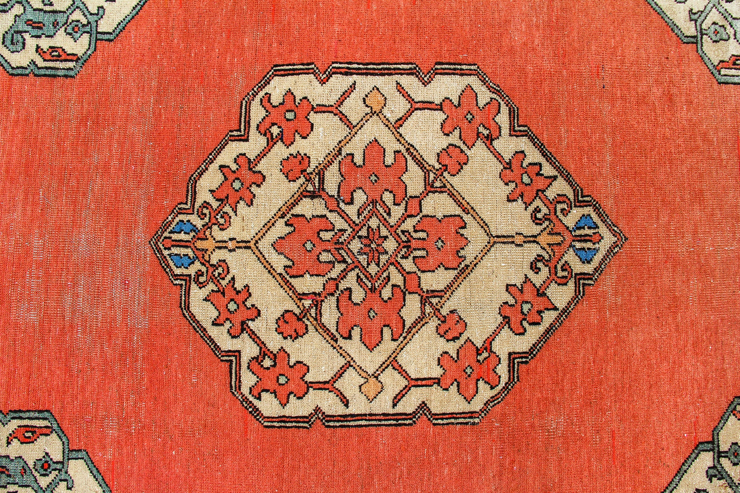 Traditional Turkish Vintage Wool Area Rug