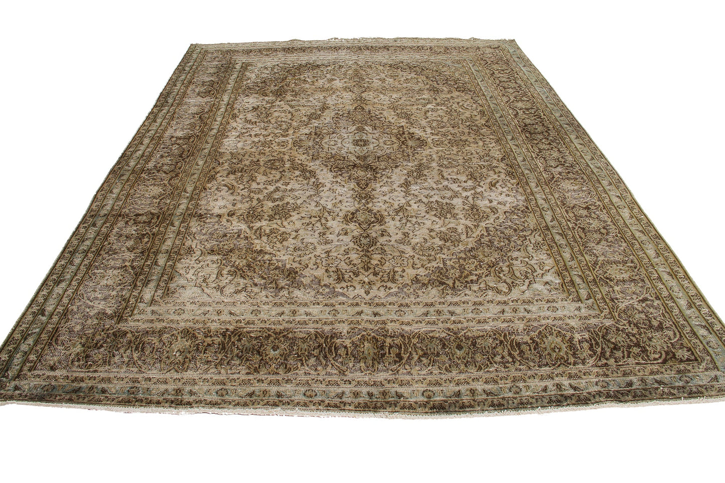 Persian Fine Handmade Wool Vintage Look Carpet
