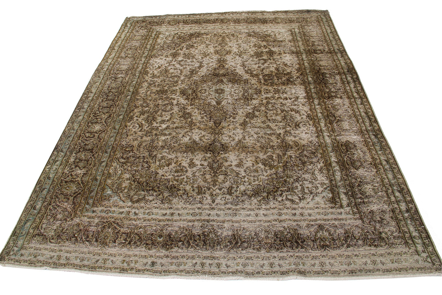 Persian Fine Handmade Wool Vintage Look Carpet