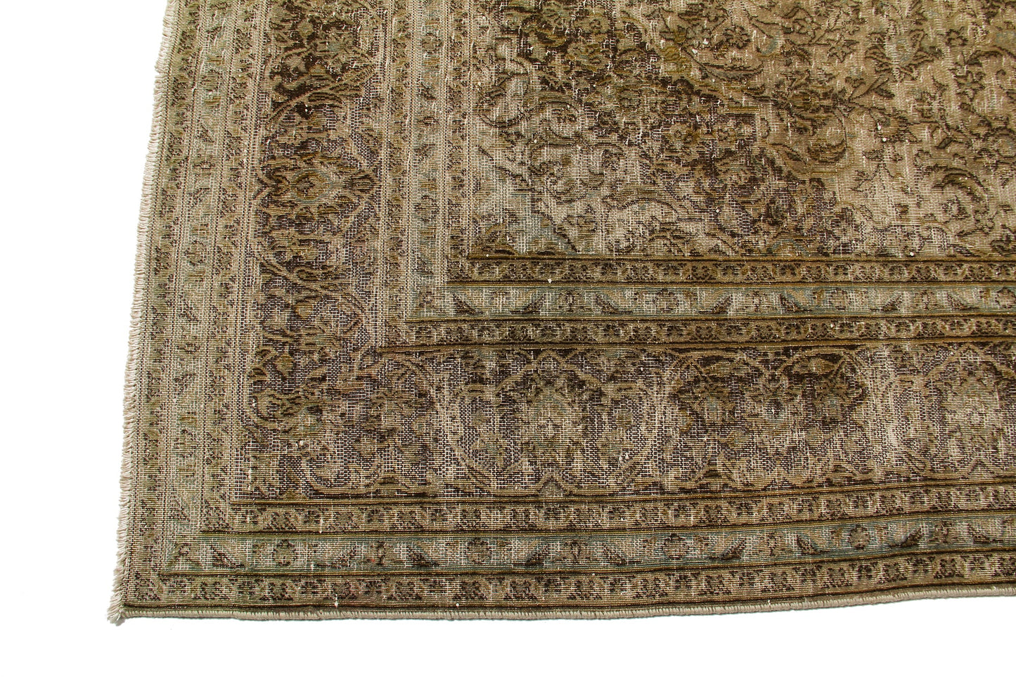 Persian Fine Handmade Wool Vintage Look Carpet