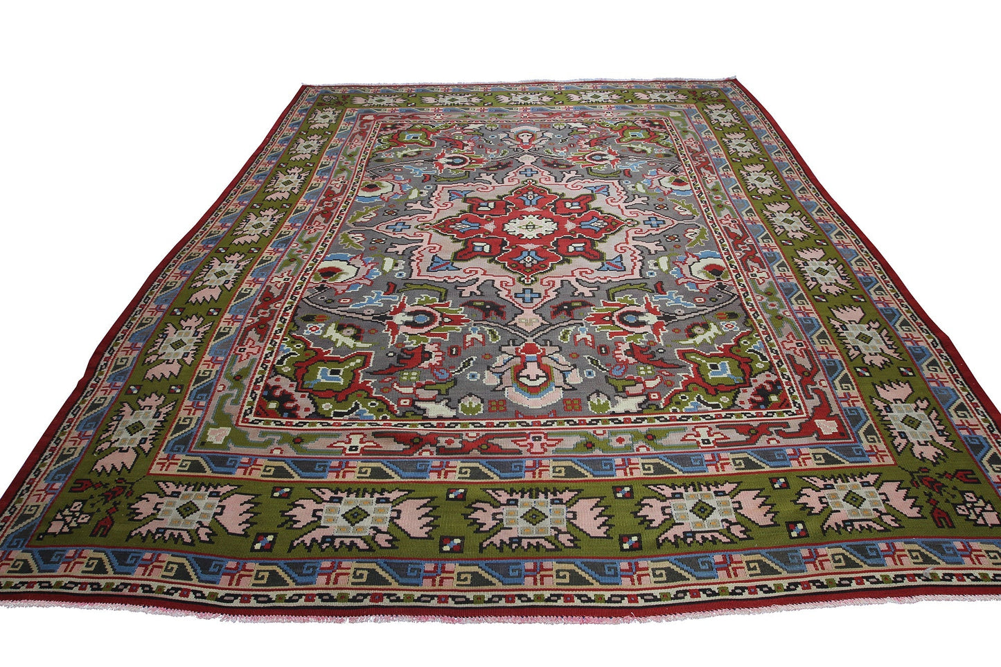 Turkish Antique Kilim Handmade Wool Rug