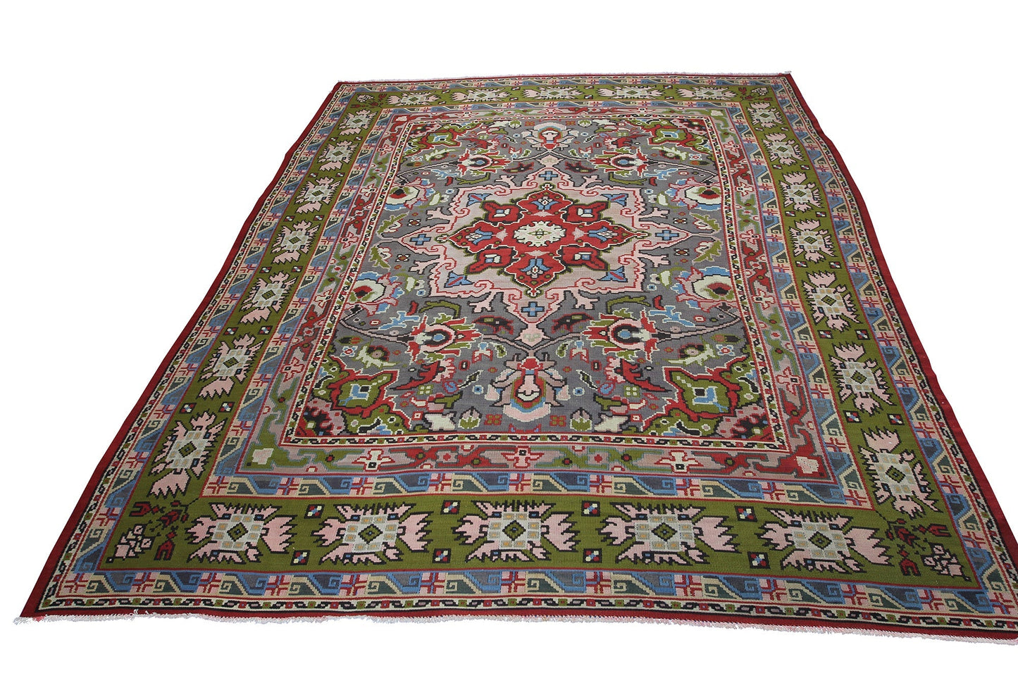 Turkish Antique Kilim Handmade Wool Rug
