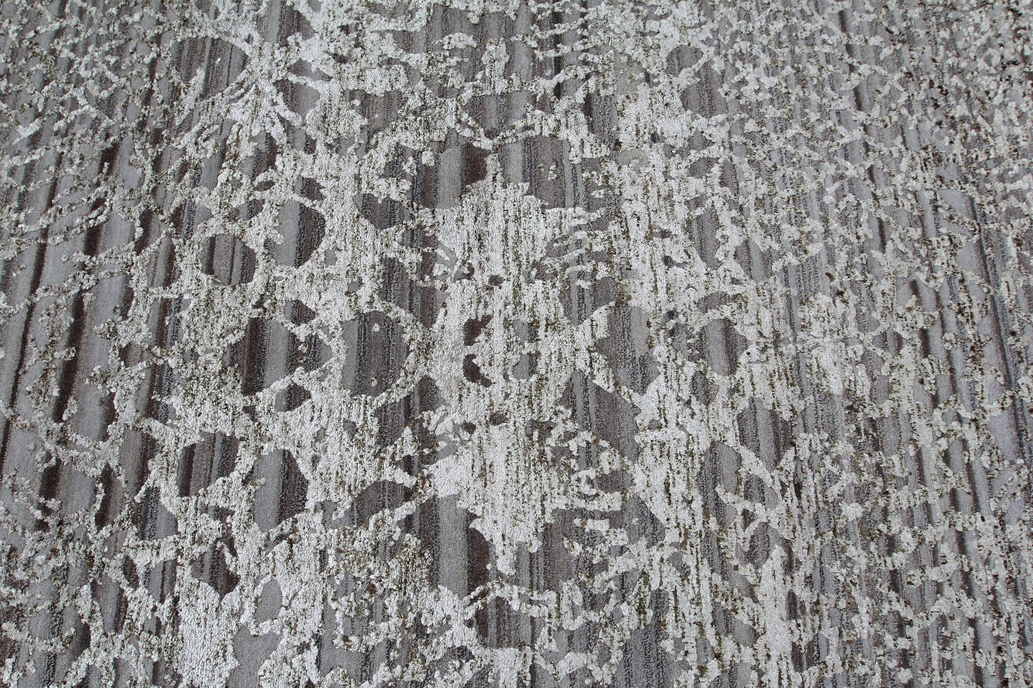 Modern Indian Handmade Area Rug with an Abstract Design