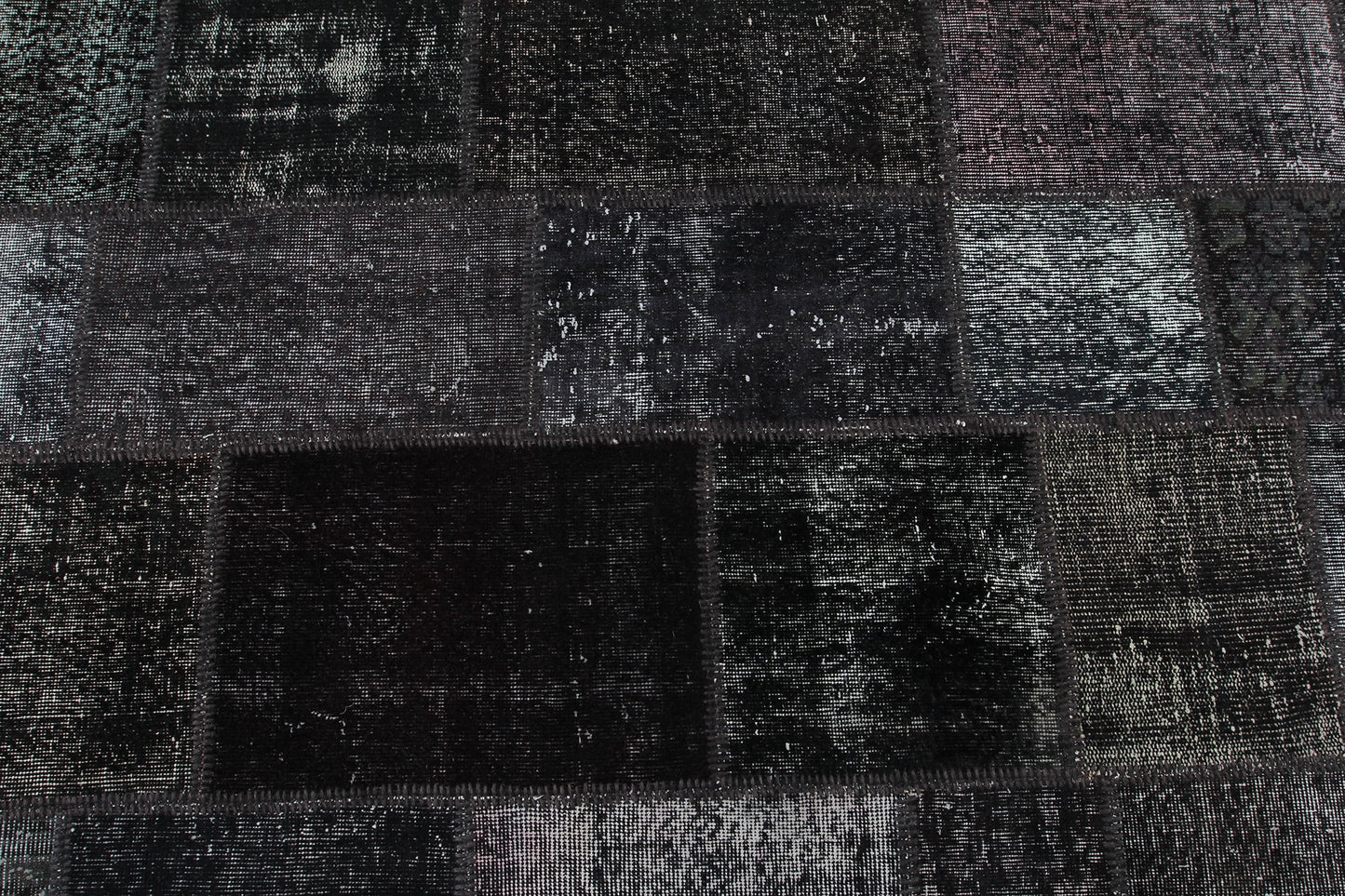 802 - Turkish Modern Patchwork Handmade Wool Area Rug