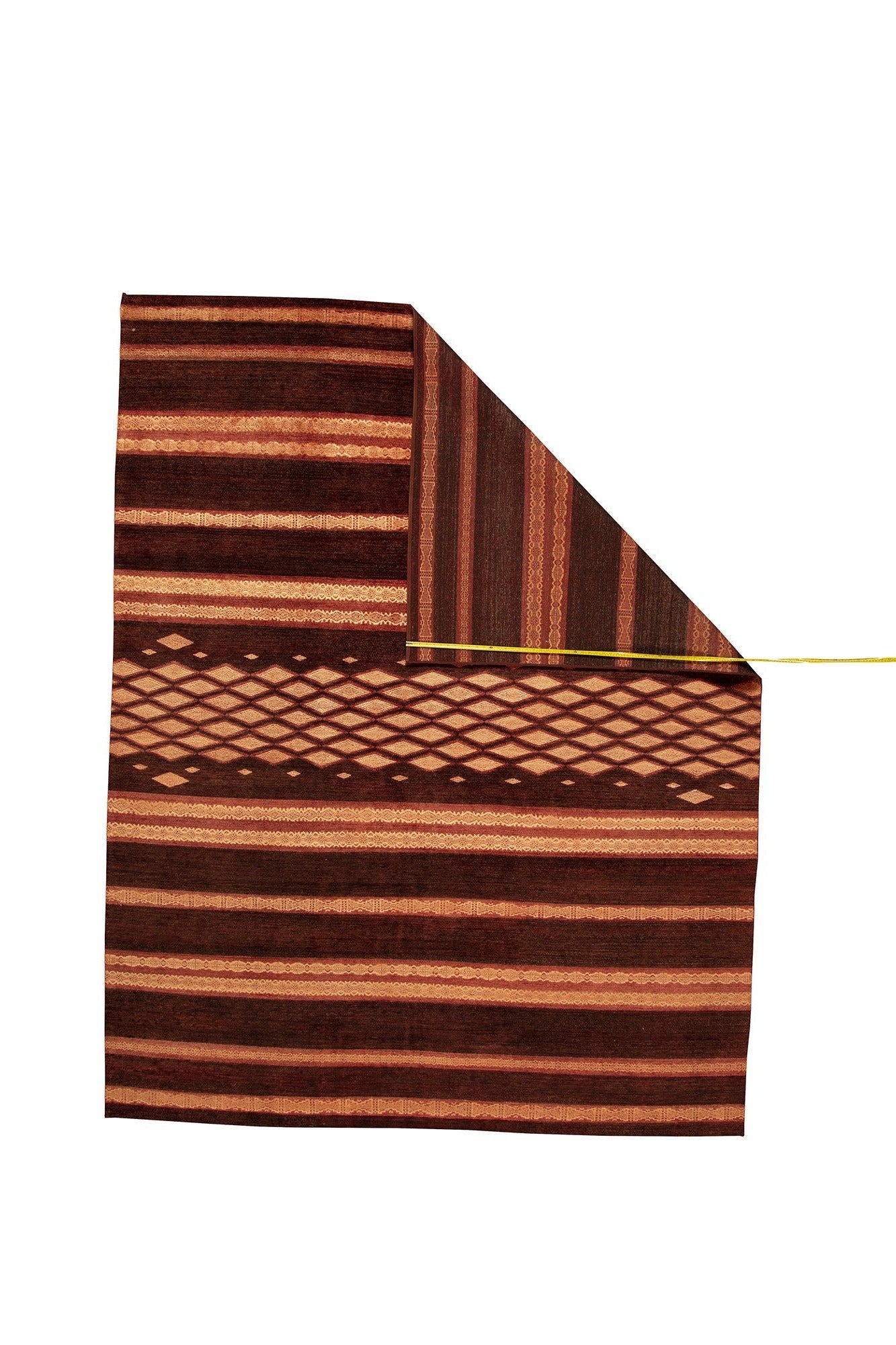 Indian Modern Wool And Silk Navajo Rug
