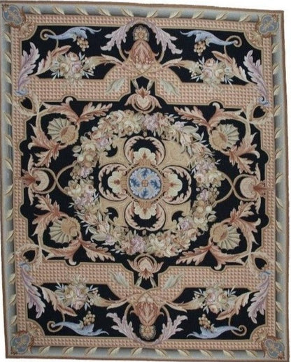 Chinese with French Design Needlepoint Rug.-id2
