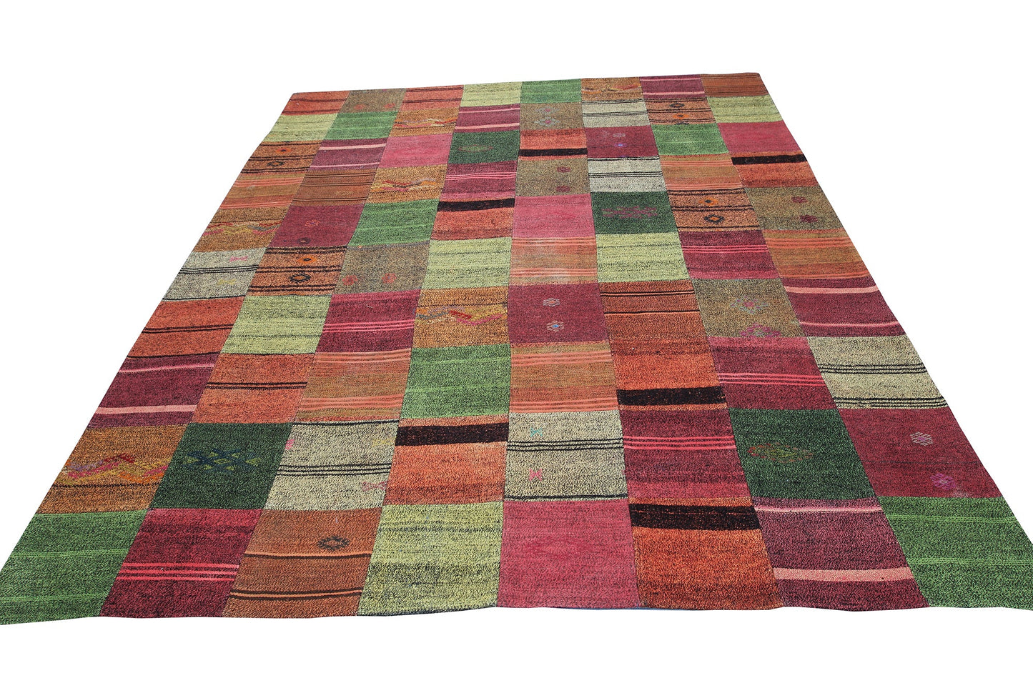 Modern Turkish Patchwork Wool Area Rug product image #27556234559658