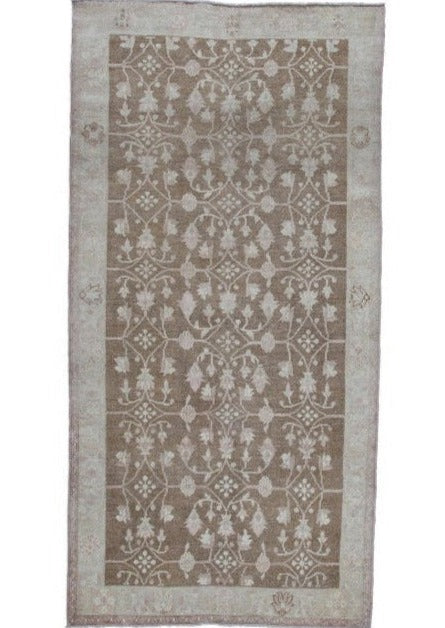Turkish Handmade With a classic Design Wool Runner Rug