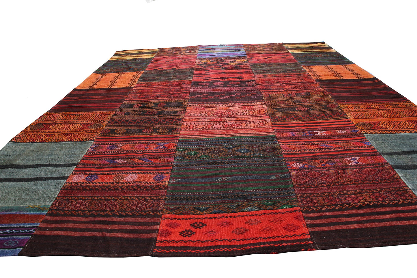 Turkish  Vintage Multicolor  Patchwork Carpet With A Modern Design product image #27555376824490
