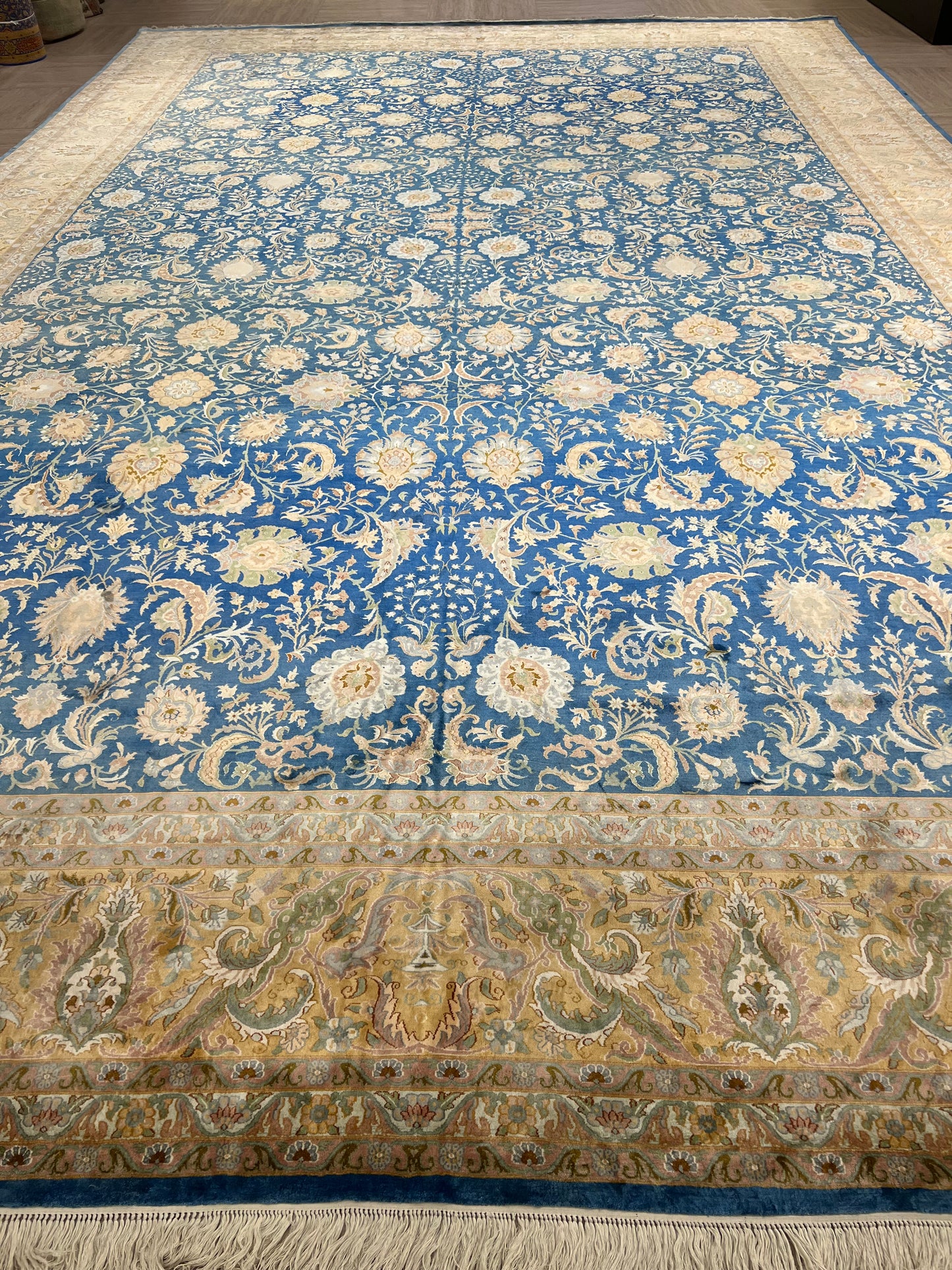 602 - Kashmir Pure Silk Floral Rug