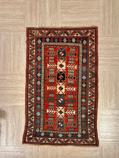 Antique Genje Genuine Fine Armenian Handmade Rug-id8
