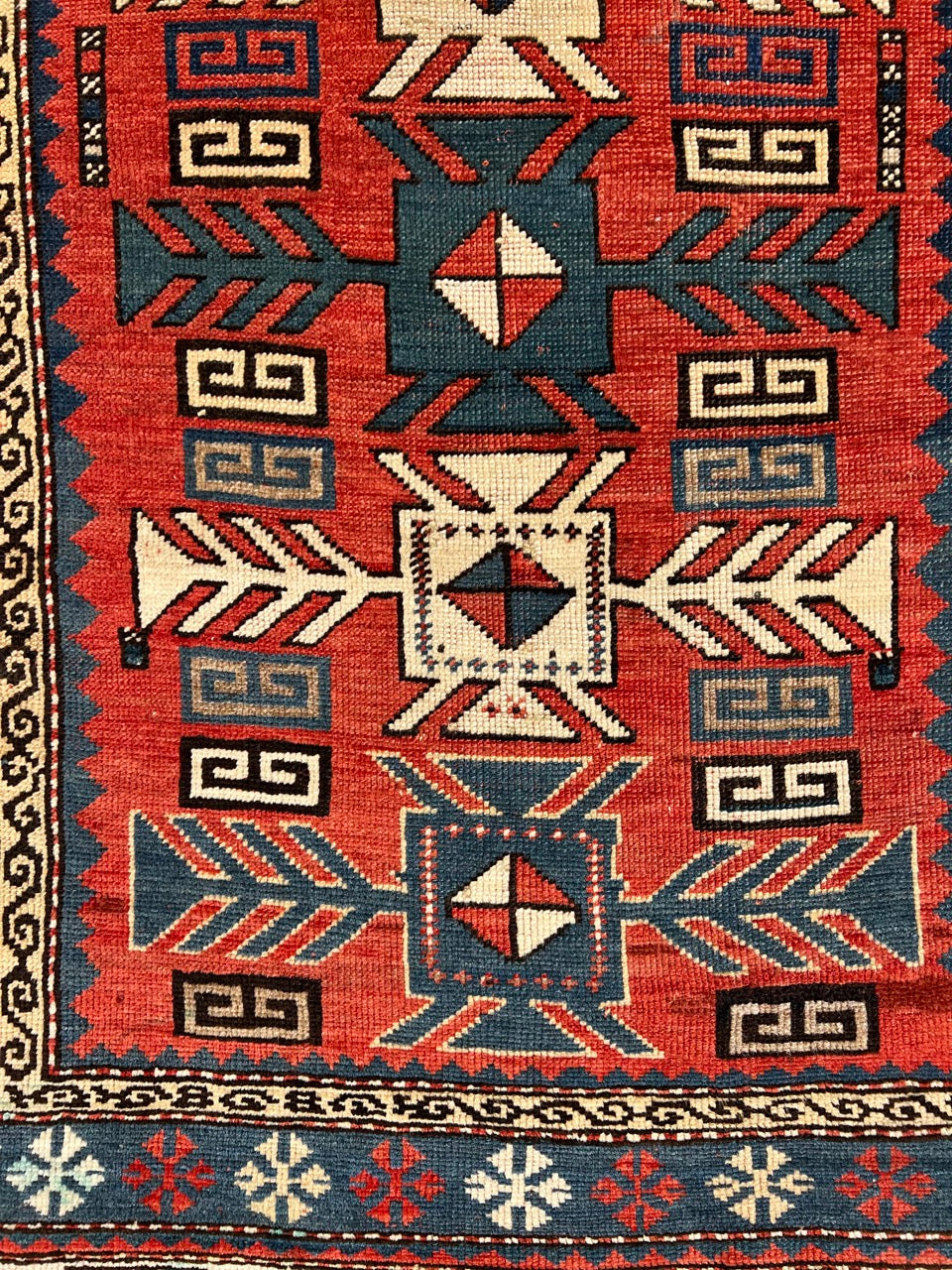 Antique Genje Genuine Fine Armenian Handmade Rug