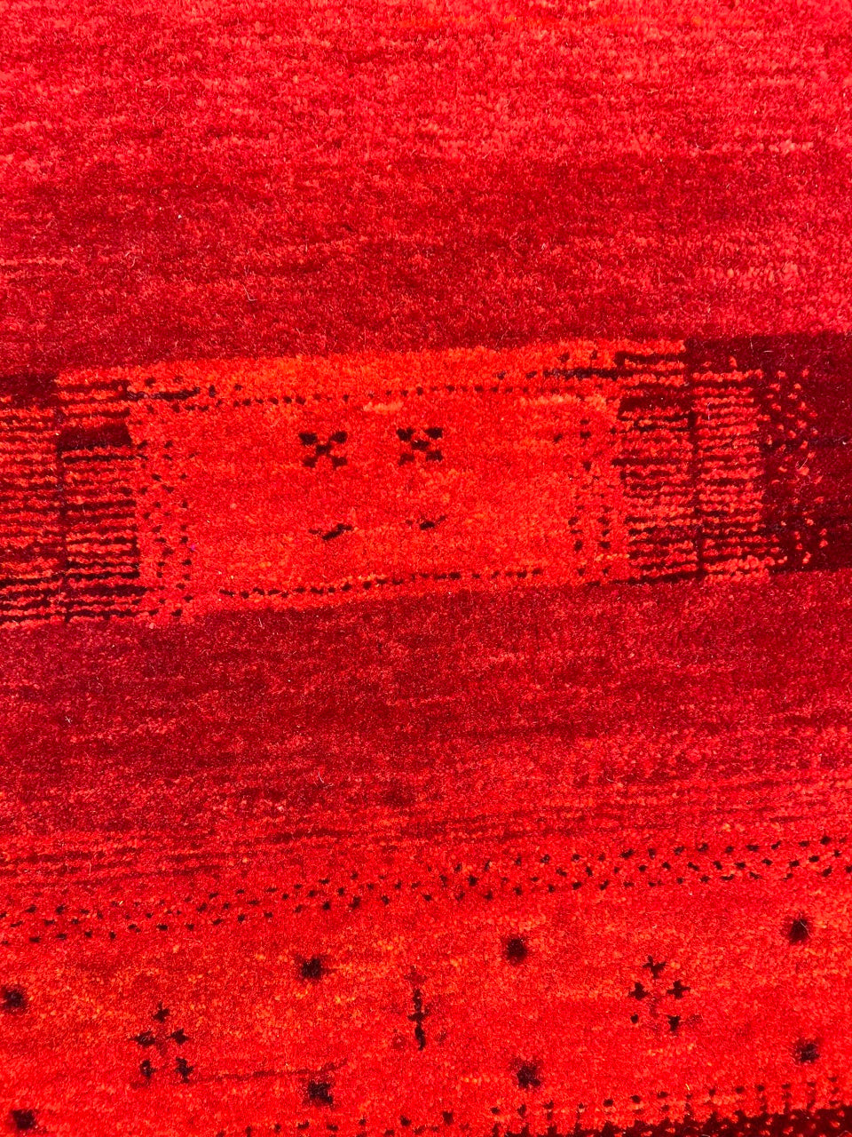Indian Handwoven Gashgai Similar To Navaho Area Rug
