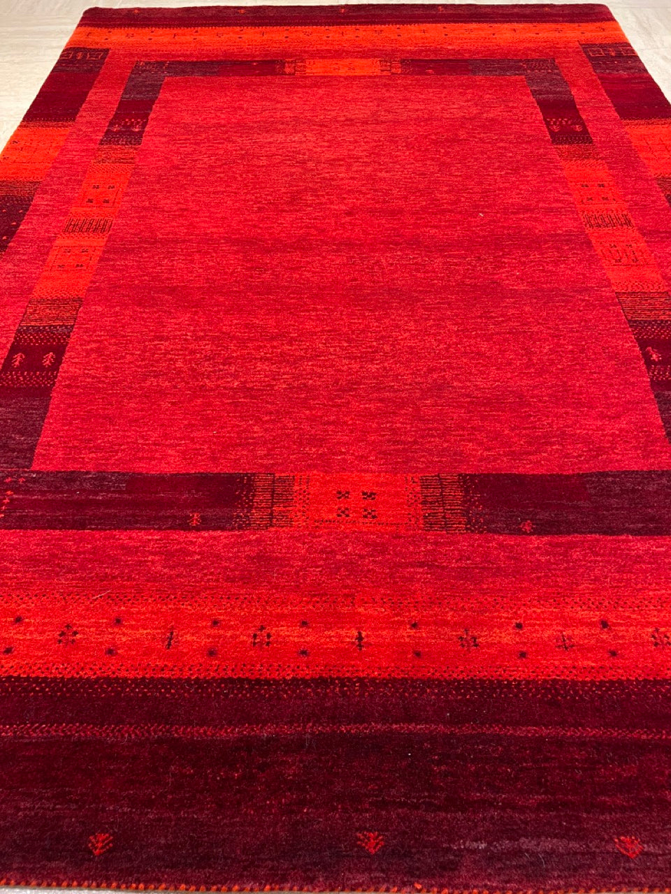 Indian Handwoven Gashgai Similar To Navaho Area Rug