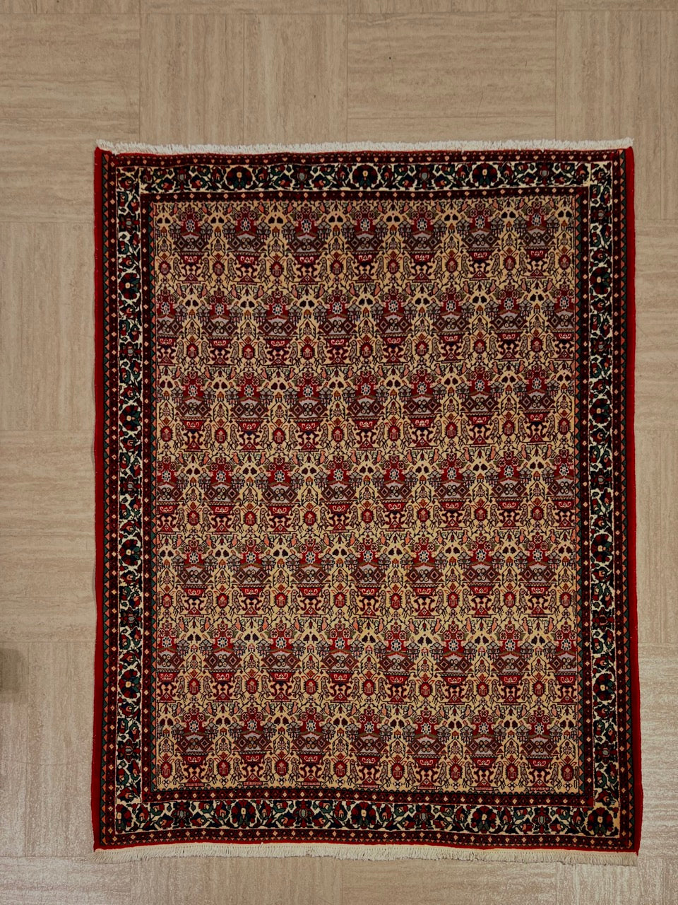 810 - Hand-Woven Saraband Persian Wool Area Rug