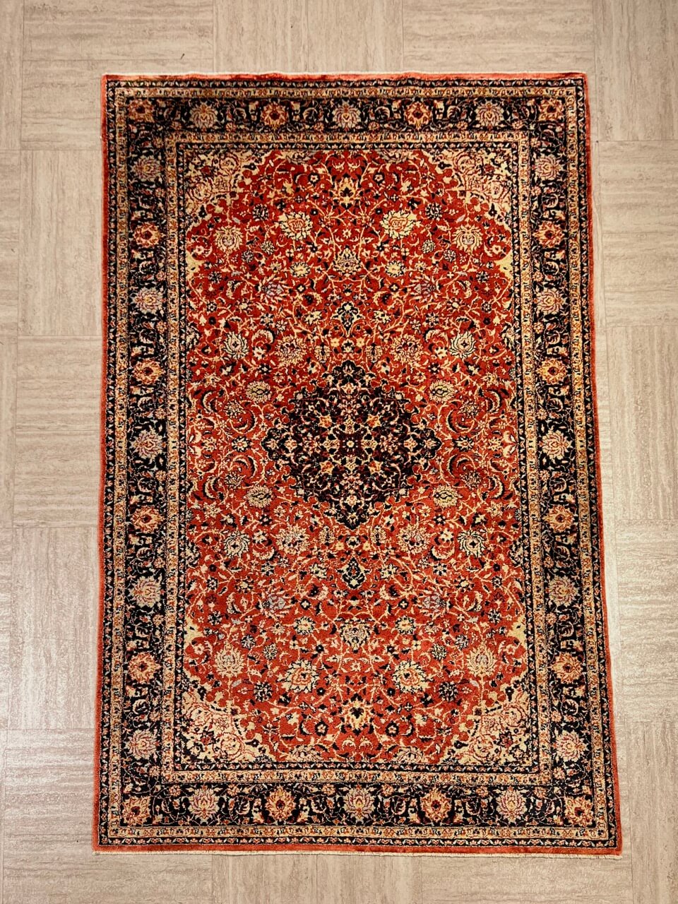 Traditional Medallion Kasmir Silk Rug Semi-Antique Carpet product image #27562507796650