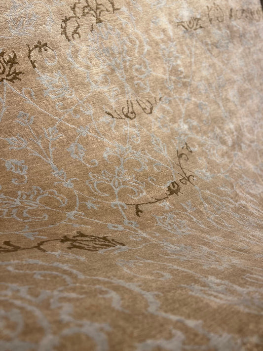 Indian Tibet Fine Hand-Knotted Bamboo Silk Rug