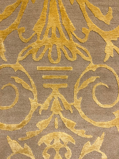 Fine Hand -Knotted Modern Nepal Wool & Silk Carpet-id3
