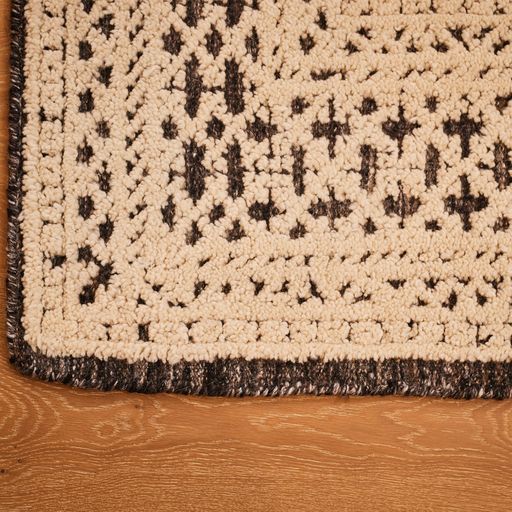 Modern Handmade Wool Indian Area Rug