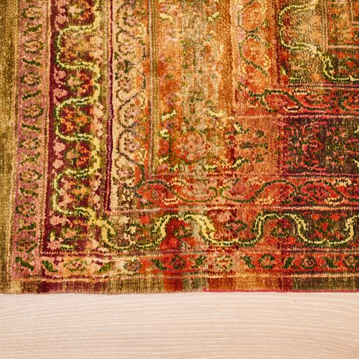 Indian Wool And Silk Rug With An Antique Design product image #27139441852586