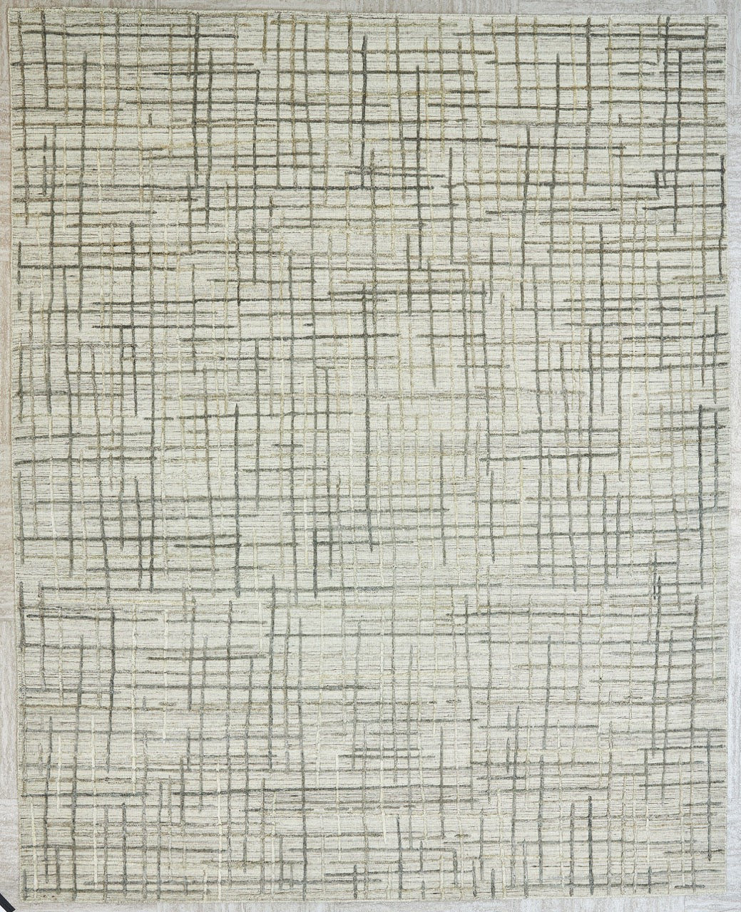 Indian Handmade Modern Abstract Wool Carpet