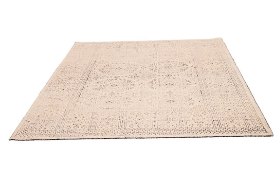 Geometric Handmade Modern Indian Wool Rug
