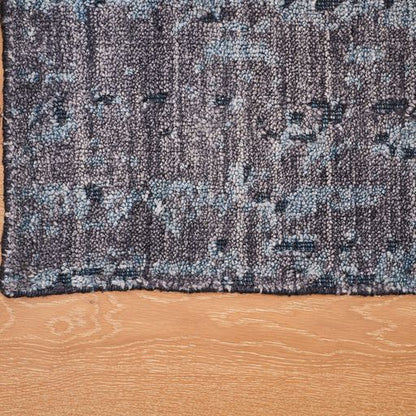 Indian Handmade Modern Blue Silk Carpet-id5
