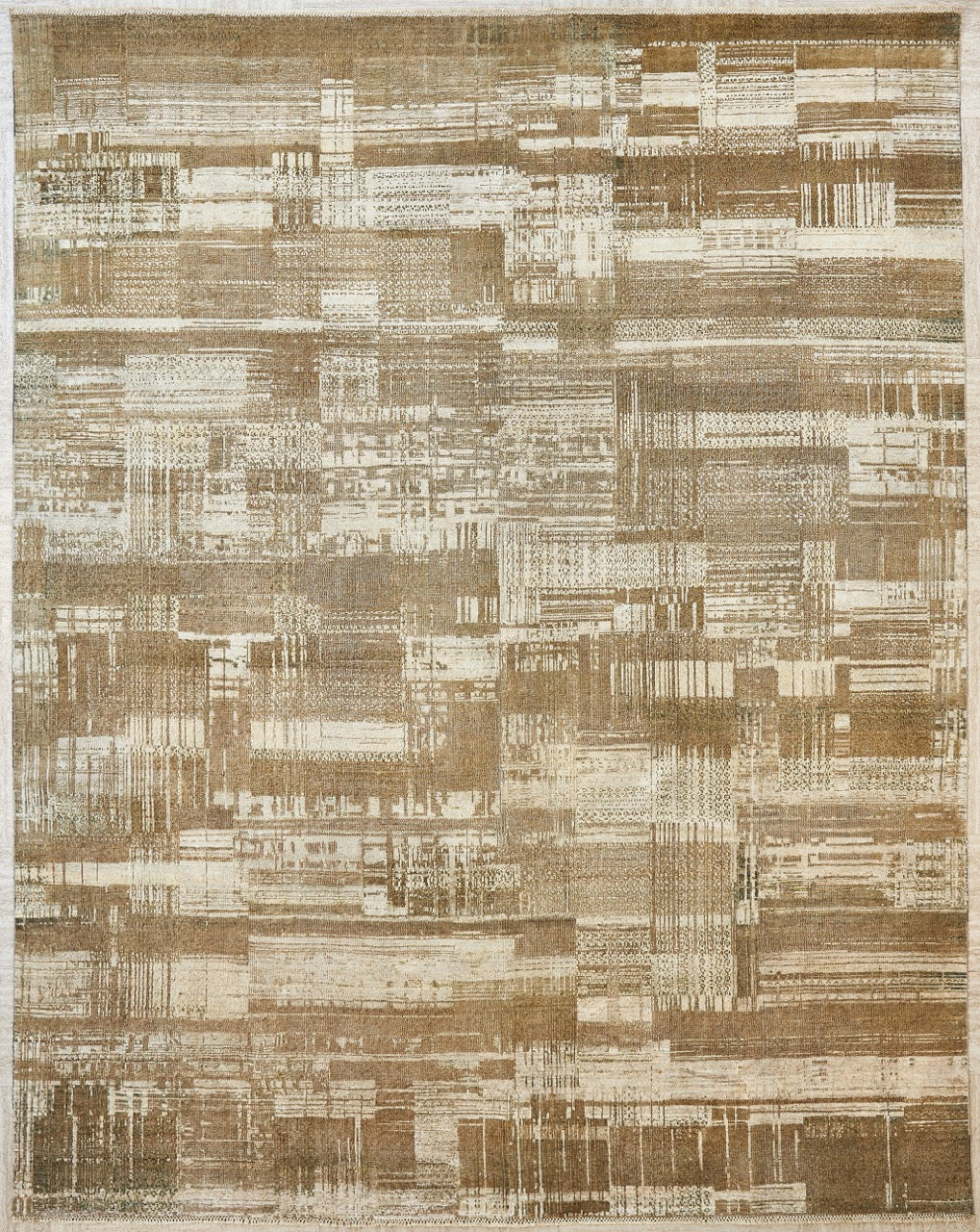 Indian Handmade Wool Abstract Area Rug