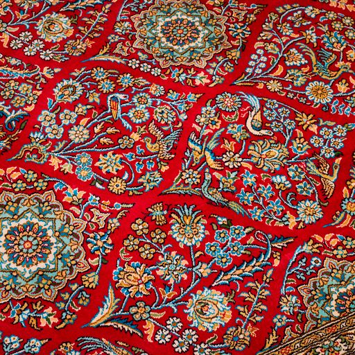 Kashmir Handmade Persian Four Season Silk Carpet