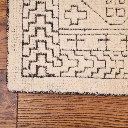Geometric Handmade Modern Indian Wool Rug
