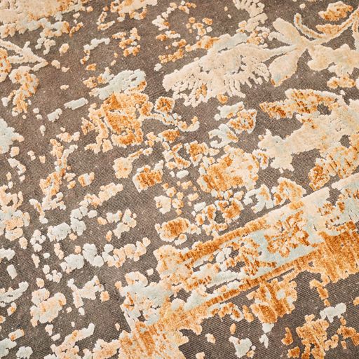 Traditional Indian Handmade Silk with 20% Cotton Foundation Area Rug
