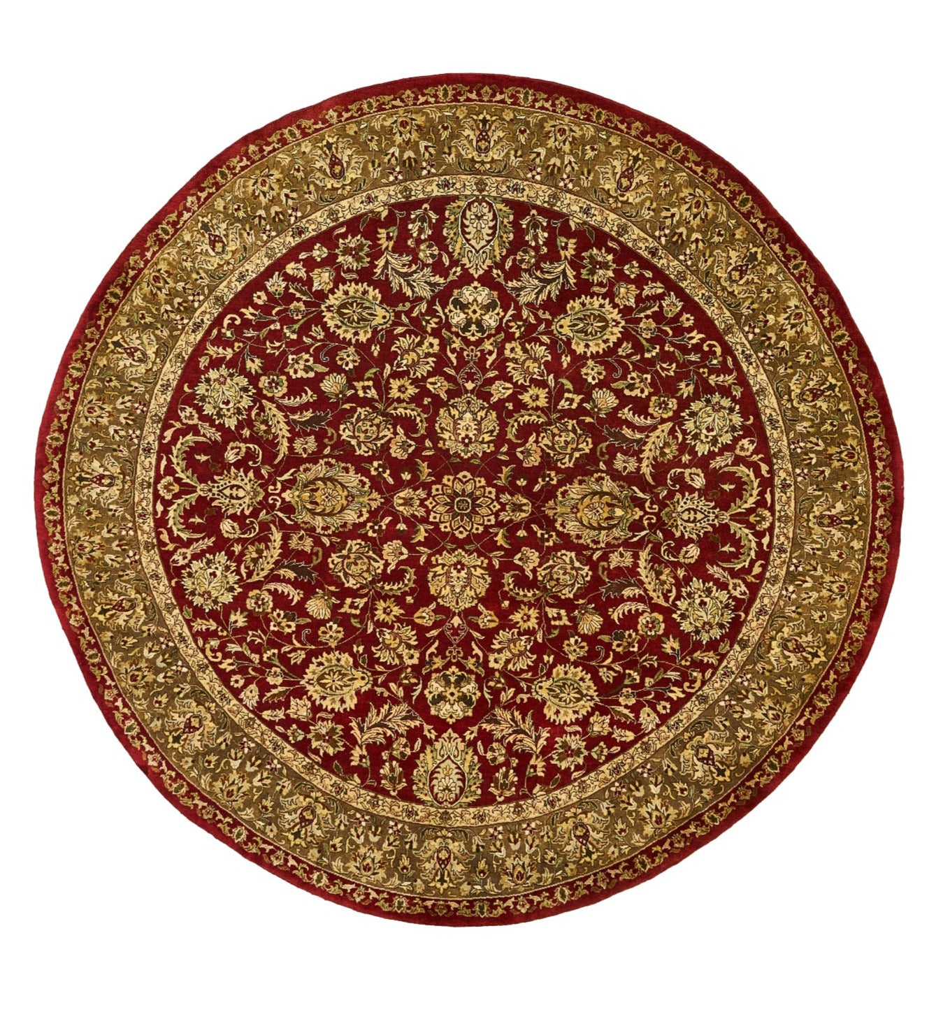 Traditional Wool Floral Indian  Round Rug product image #28339763871914