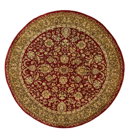 Traditional Wool Floral Indian  Round Rug-id2
