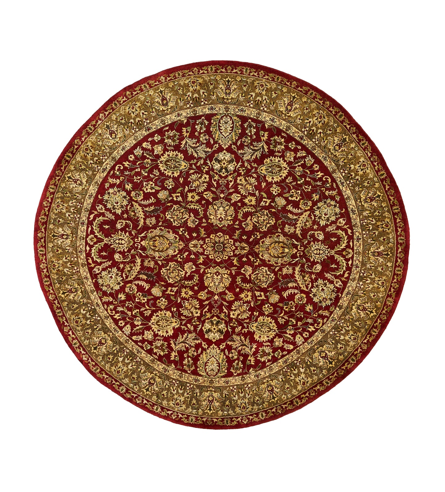 Traditional Wool Floral Indian  Round Rug product image #28340148175018