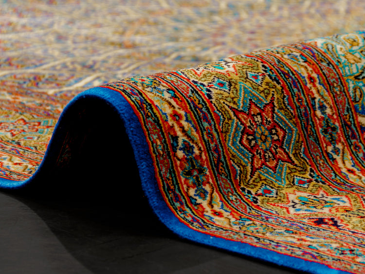 silk rug display