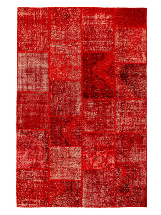 Red Vintage Patchwork Rug featured #7876324425898 