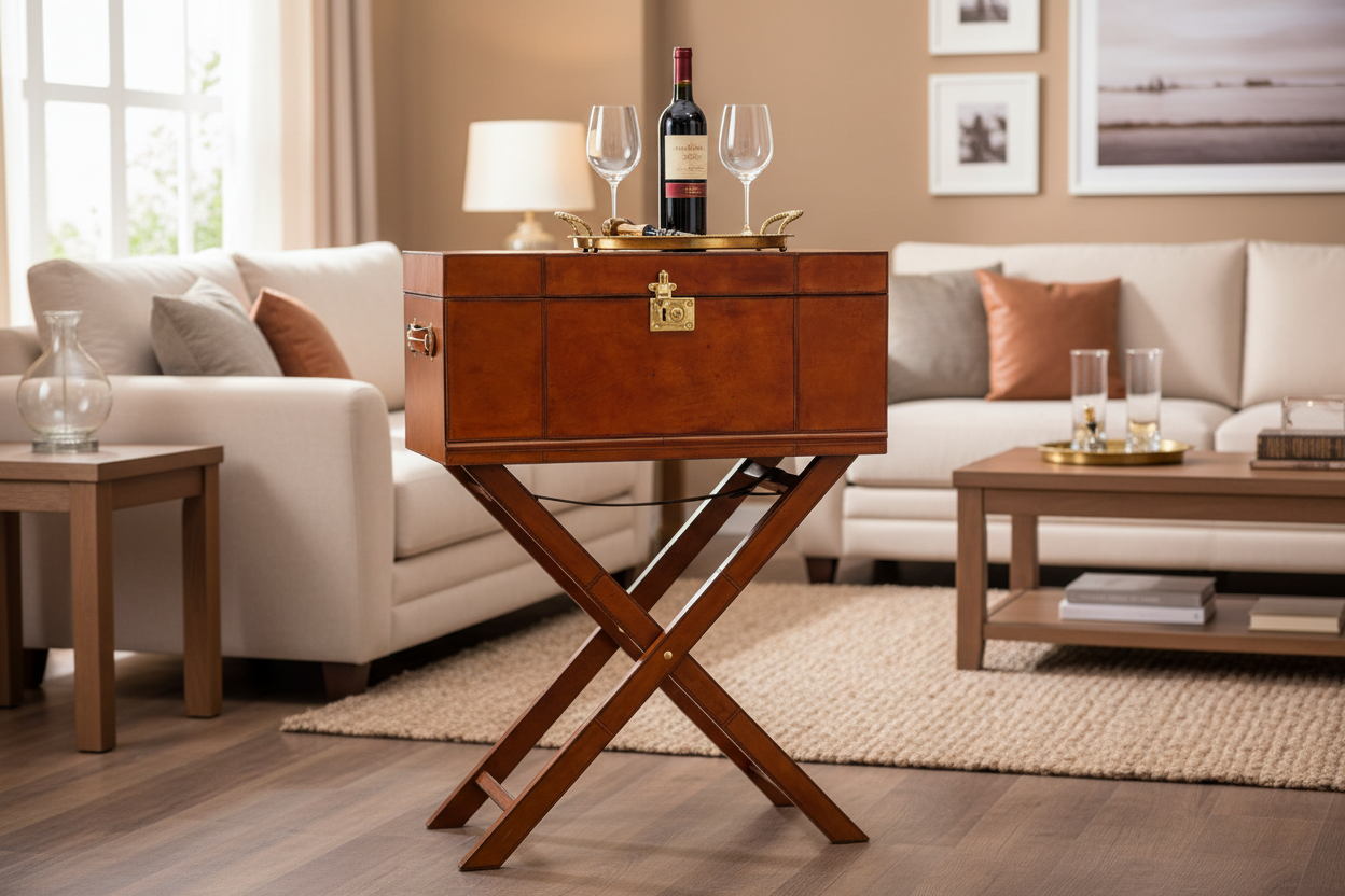 552 - Classic Leather Mini Bar