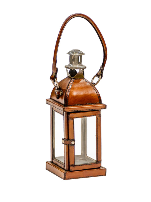 Leather Candle Lantern M