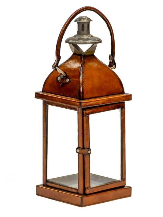 Leather Candle Lantern L