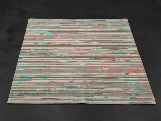 Modern Handmade Wool Nepali Area Rug